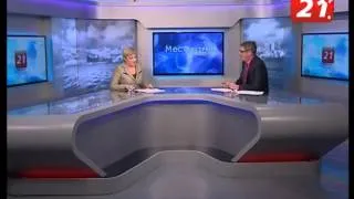 12 04 14 губернатор Мурманской области Марина Ковтун в студии ТВ-21