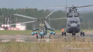 МИ-35М и МИ-26 Взлет. Кубинка. Армия-2018