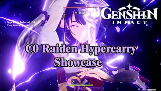 Unleashing the Power: C0 Raiden Showcase [Genshin Impact]