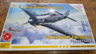 СБОРКА МОДЕЛИ FW-190 A4 ОТ ФИРМЫ [ZVEZDA]