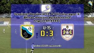 ФК "Миколаїв" (U-15) 0:3 СДЮШОР-4(U-15) (Львів)