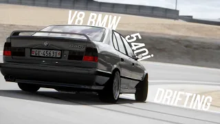 BMW E34 v8 540i Drifting Derphill | Assetto Corsa | Graphics mods