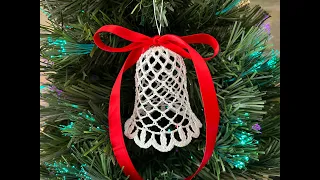 How to Crochet a Bell Ornament for a Christmas Tree - Tutorial #4