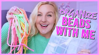 ORGANIZE CLAY BEADS WITH ME (ASMR STYLE) ....it was chaotic!!  || KellyPrepsterStudio