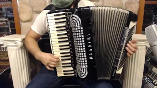 4912 - Black Magrini Piano Accordion LMMH 41 120 $1699