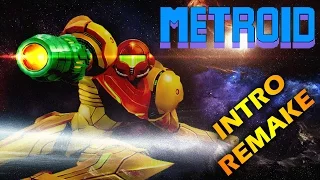 METROID INTRO REMAKE. 60FP 1080p." The 4 meteors are Mother Brain".