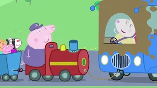 Grandpa's Little Train and The Baby Piggy 🐷🚂   Peppa Pig Official Family Kids Cartoon