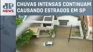 Tempestade causa alagamento em Jaguaré, Zona Oeste de SP