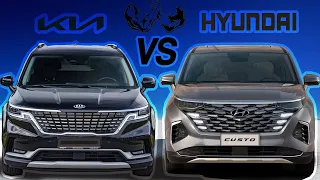 Сравнение минивэнов: KIA Carnival 2022 vs Hyundai Custo 2022! Какой лучше?