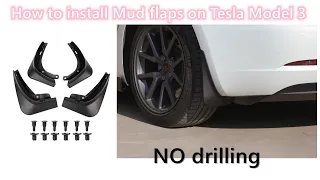 How to install Mud flaps on Tesla Model 3 2022 2023