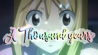 Nightcore AMV - NaLu Fairy tail - A Thousand Years (french cover)