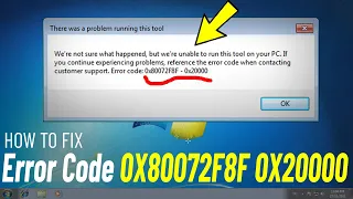 Fix 0X80072F8F 0X20000 Error Media Creation Tool | How To Solve Issue Code 0x80072F8F (100% Working)