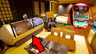 Staying at a playful Japan's Love Hotel with slots, oxygen capsules, and sauna | Tokyo Japan