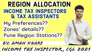 CBDT Income Tax Inspectors and TAs Region Allocation through SSC CGL 2022. Pune Region Stations.