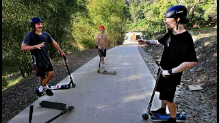 THEIR 1ST TIME RIDING MY MEGA RAMP!