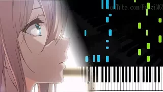 [Violet Evergarden ED] "Michishirube" - Minori Chihara (Synthesia Piano Tutorial)