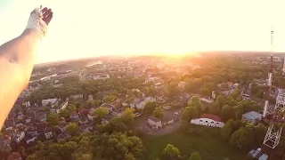 150 Meter  Radio Tower Free Climb (POV)