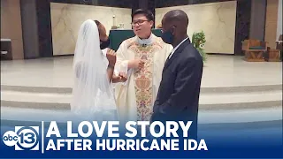True love story: Hurricane Ida evacuees tie the knot in Houston