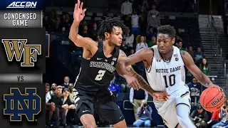 Wake Forest vs. Notre Dame Condensed Game | 2018-19 ACC Basketball