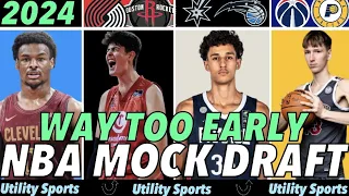 WAY TOO EARLY 2024 NBA MOCK DRAFT *FULL FIRST ROUND* I Matas Buzelis, Bronny James, Utility Sports