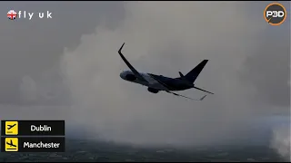 Dublin to Manchester - P3Dv5.2 - Fly UK