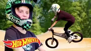 Bmx Caiden goes to SUPERCHARGED training with the Funk Bros! | Challengers | @HotWheels