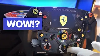 Thrustmaster Ferrari SF1000 Unboxing, set-up, first look! Amazing FFB racing wheel?