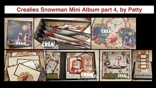 Crealies 20 12 03 Snowman Mini Album part 4, by Patty (English spoken)