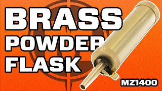 Muzzleloader Brass Powder Flask - MZ1400 - Muzzle-Loaders.com