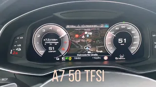 AUDI A7 C8 45/50/55/S7/RS7 acceleration-- 0~100 km/h