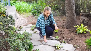 Creating Dream Garden: STONE PATH🏡 MAGIC (Step by Step)