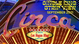 Circa Resort & Casino Las Vegas (Single King Strip View Room 3505) Room Tour 16th September 2021