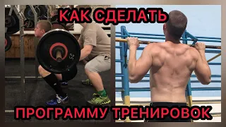 КАК СОСТАВИТЬ ПРОГРАММУ ТРЕНИРОВОК