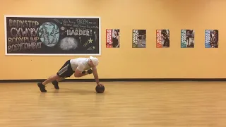 medicine ball renegade row