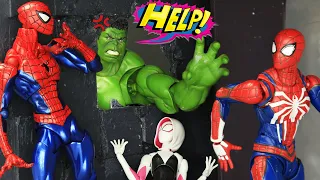 Spider-man No Way Home vs Venom Prison Break In Spider-verse | Figure Stop Motion