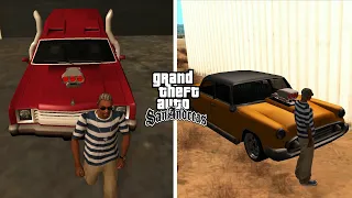 How to Find the SECRET HIDDEN BONUS CARS of BIG SMOKE, RYDER, SWEET AND CESAR IN GTA SAN ANDREAS?