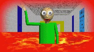 Baldi's Basics But The Floor is LAVA!