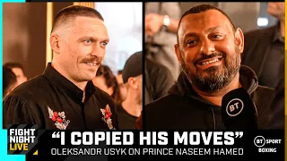 Usyk says he 'copied' Prince Naseem Hamed's movement | Oleksandr Usyk v Daniel Dubois | TNT Sports
