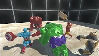 AVENGERS VS RED HULK - Animal Revolt Battle Simulator