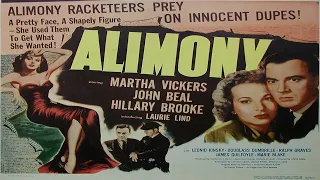 Alimony (1949) Film noir crime drama