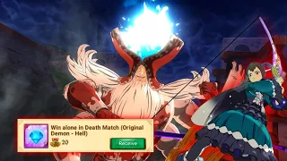 Solo Hell Original Demon Using Kizuna for Diamonds // Lvl90 SSR GEAR Kizuna [F2P 7DS GRANDCROSS]