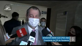 CPI da Pandemia – Senador Omar Aziz fala sobre comissão – 22/09/2021