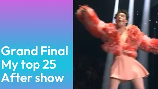 🇸🇪 Eurovision Song Contest 2024: Grand Final - My top 25 (After show)