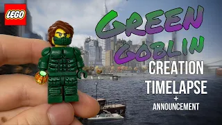 Handmade lego green goblin from spider-man no way home/ creation time-lapse and announcement