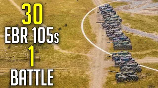 30 EBR 105s in 1 Battle | 15 vs 15 EBR 105s | Face Off Season 2 Teaser | World of Tanks