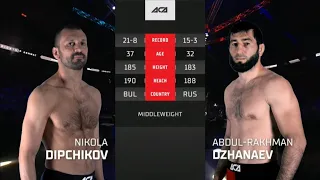 Никола Дипчиков vs. Абдул-Рахман Джанаев | Nikola Dipchikov vs. Abdul-Rakhman Dzhanaev | ACA 140
