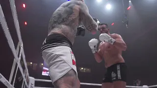 SUPER SLO MO - Tarik Khbabez knocks Toledo out of the ring 😳