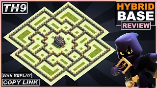 BEST!! TH9 Base 2021 with Replay | COC TH9 Farming/Trophy/Hybrid base Copy link | Clash of Clans