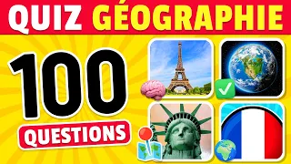 🧠 Es-tu un GÉNIE ? 100 Questions de GÉOGRAPHIE ✅🤓🌍