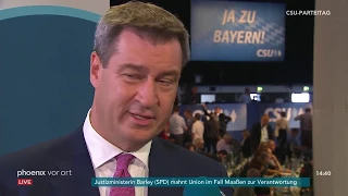 CSU Parteitag: Markus Söder im Interview am 15.09.2018